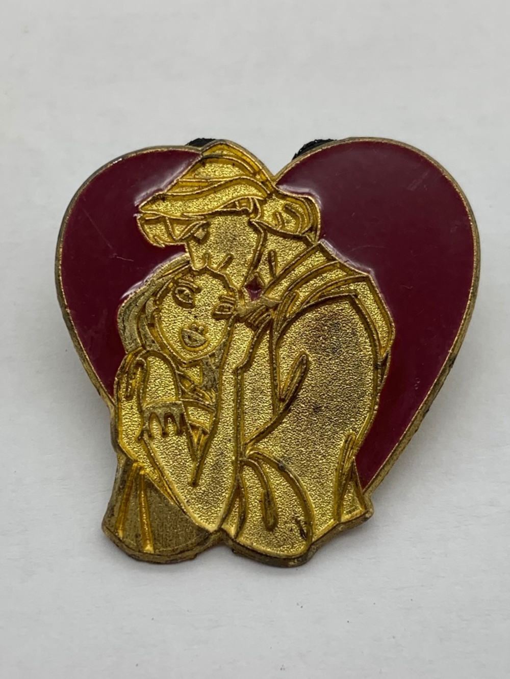 Vintage Disney Lanyard Pin Trading Series Pocahontas John Heart 2002 Lapel Pin